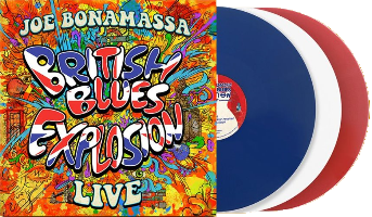 Joe Bonamassa - 2018 British Blues Explosion Live - Rd/Hvid/Bl vinyl LP/CD - 209 kr.